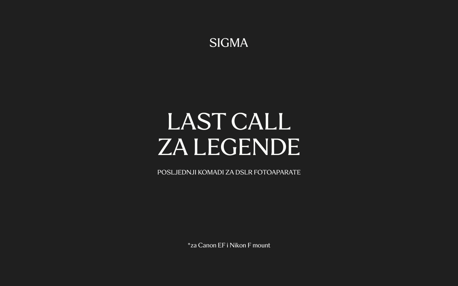 last call za sigma legende